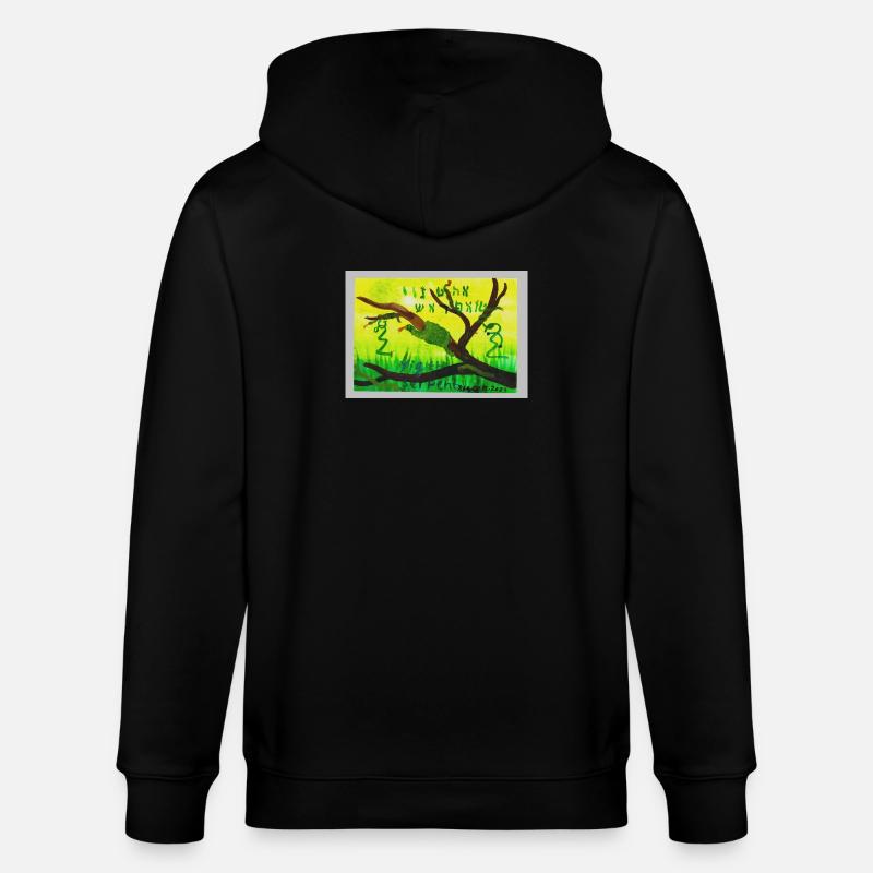 A5_Yig_Portrait - Veste à capuche bio CULTIVATOR Stanley/Stella Unisexe - noir