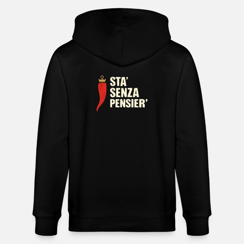 He is without a thought - Stanley/Stella CULTIVATOR  Unisex Organic Hooded Jacket - black