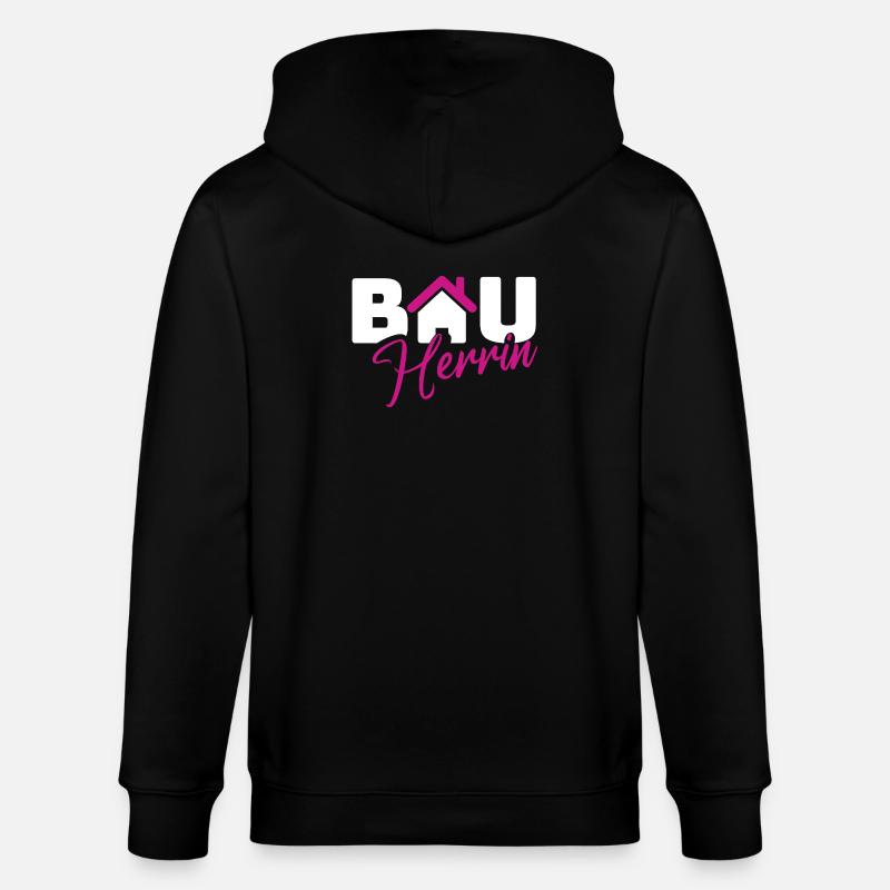 Logo style constructeur - Veste à capuche bio CULTIVATOR Stanley/Stella Unisexe - noir