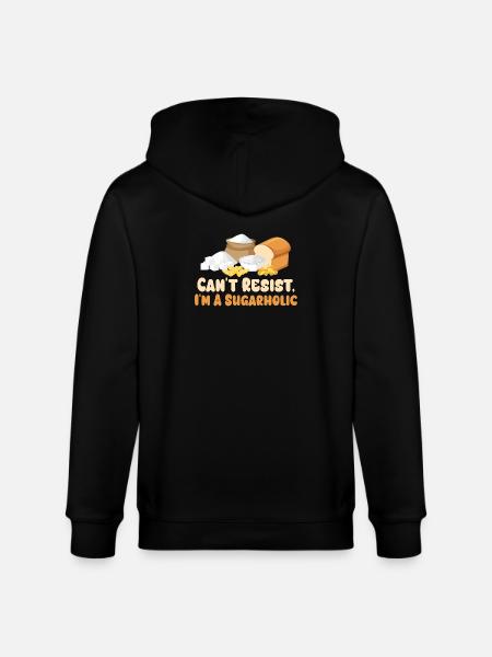 Sugarholic Kitchen Graphic Tee - Stanley/Stella CULTIVATOR  Unisex Organic Hooded Jacket - black