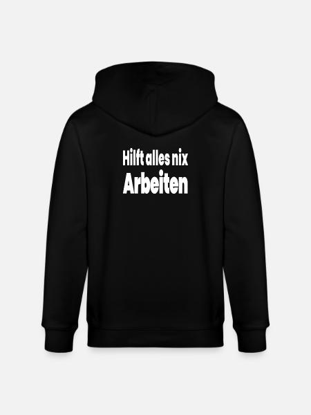Arbeiten - Stanley/Stella Unisex Bio-Kapuzenjacke CULTIVATOR - Schwarz