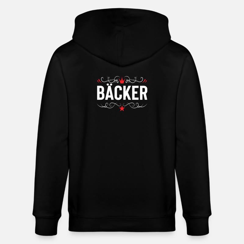 Bäcker Beruf - Stanley/Stella Unisex Bio-Kapuzenjacke CULTIVATOR - Schwarz
