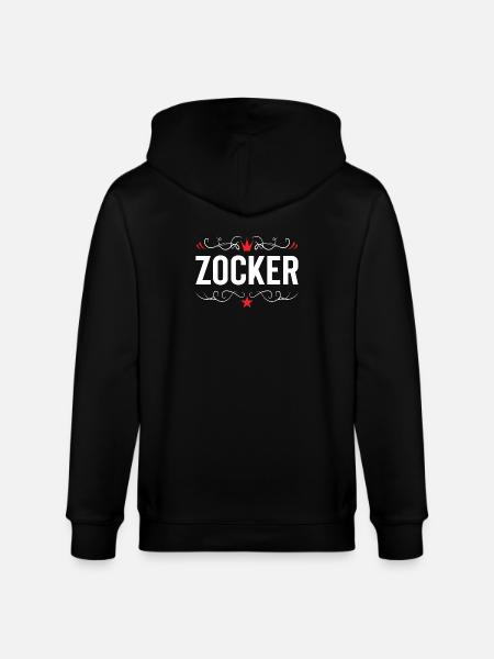 Zocker Gamer - Veste à capuche bio CULTIVATOR Stanley/Stella Unisexe - noir
