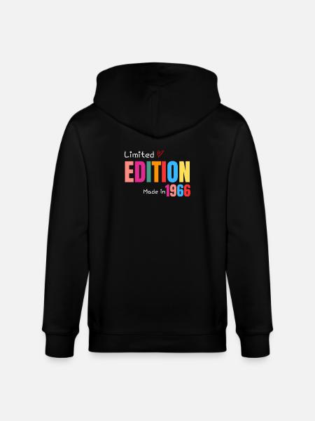 Limited edition Made in 1966 - Stanley/Stella CULTIVATOR Unisex Organic Hooded Jacket - black