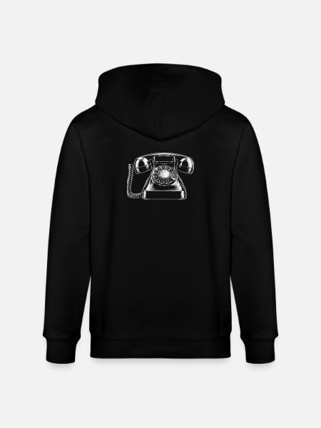 telephone - Stanley/Stella CULTIVATOR  Unisex Organic Hooded Jacket - black