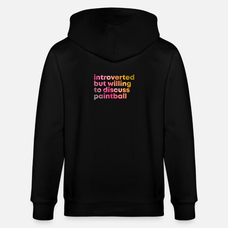 Paintball - Veste à capuche bio CULTIVATOR Stanley/Stella Unisexe - noir