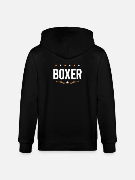 Boxer Boxen Sport - Stanley/Stella Unisex Bio-Kapuzenjacke CULTIVATOR  - Schwarz