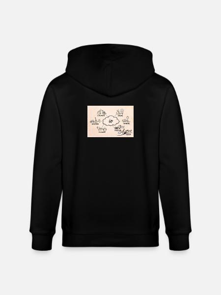 Azzo - Stanley/Stella Unisex Bio-Kapuzenjacke CULTIVATOR  - Schwarz