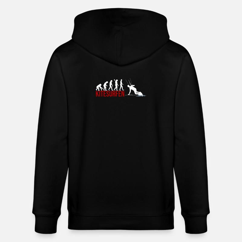 Evolution Kitesurfen - Stanley/Stella Unisex Bio-Kapuzenjacke CULTIVATOR  - Schwarz