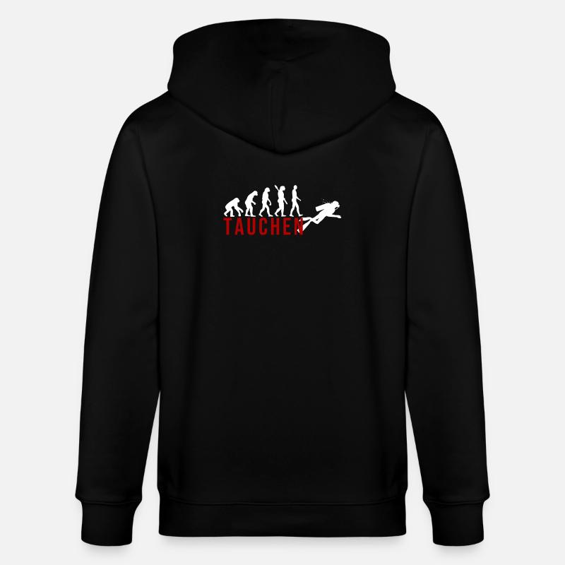 Ecolution Tauchen - Stanley/Stella Unisex Bio-Kapuzenjacke CULTIVATOR  - Schwarz