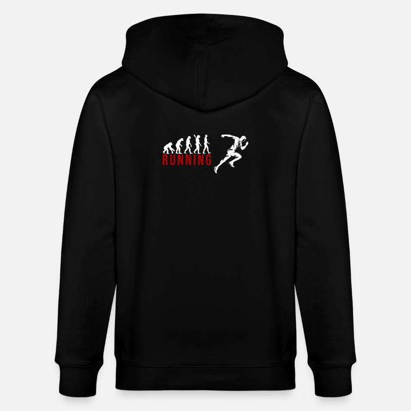 Evolution Running - Stanley/Stella Unisex Bio-Kapuzenjacke CULTIVATOR  - Schwarz