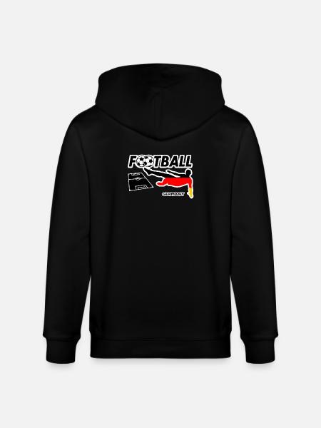 Football Fever Germany - Stanley/Stella CULTIVATOR  Unisex Organic Hooded Jacket - black