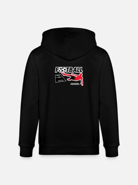 Fußball Fieber Albanien - Stanley/Stella Unisex Bio-Kapuzenjacke CULTIVATOR  - Schwarz