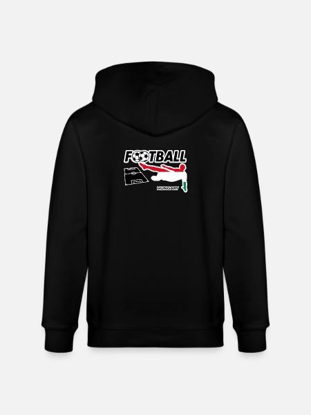 Fußball Fieber Ungarn - Stanley/Stella Unisex Bio-Kapuzenjacke CULTIVATOR - Schwarz