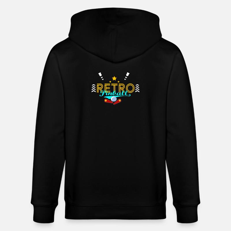 Retro-Flipper - Stanley/Stella Unisex Bio-Kapuzenjacke CULTIVATOR  - Schwarz