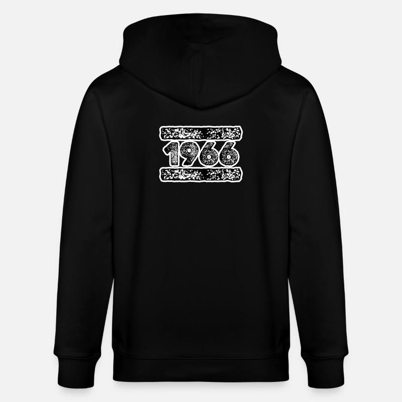 1976 Retro Celebration Design - Stanley/Stella Unisex Bio-Kapuzenjacke CULTIVATOR  - Schwarz