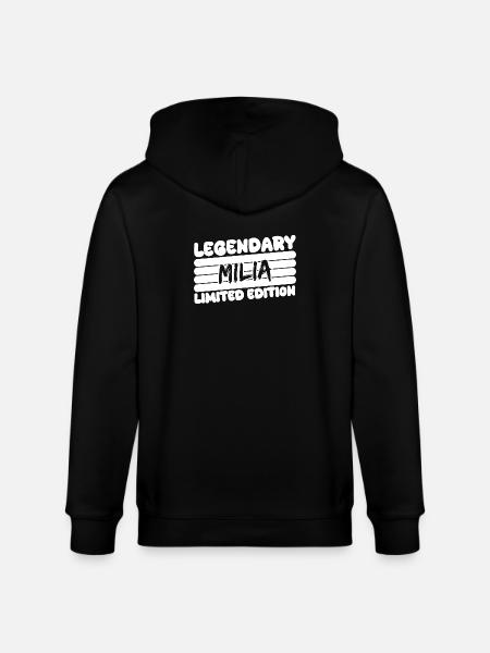 Name Milia - Stanley/Stella CULTIVATOR  Unisex Organic Hooded Jacket - black
