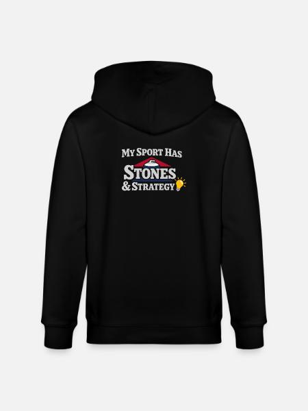 Curling Funny Sweep Hard Broom Cardio - Stanley/Stella CULTIVATOR  Unisex Organic Hooded Jacket - black