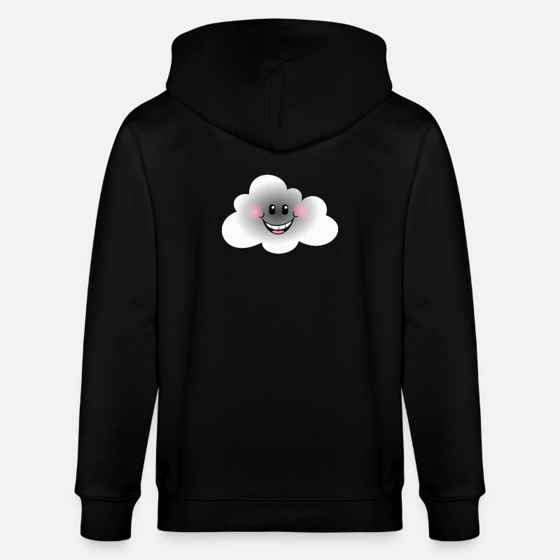 Happy Cloud - Veste à capuche bio CULTIVATOR Stanley/Stella Unisexe - noir