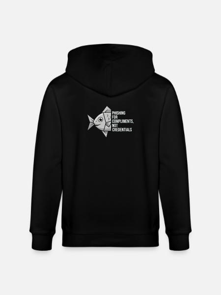 Phishing for Compliments Cyber Security - Stanley/Stella Unisex Bio-Kapuzenjacke CULTIVATOR - Schwarz