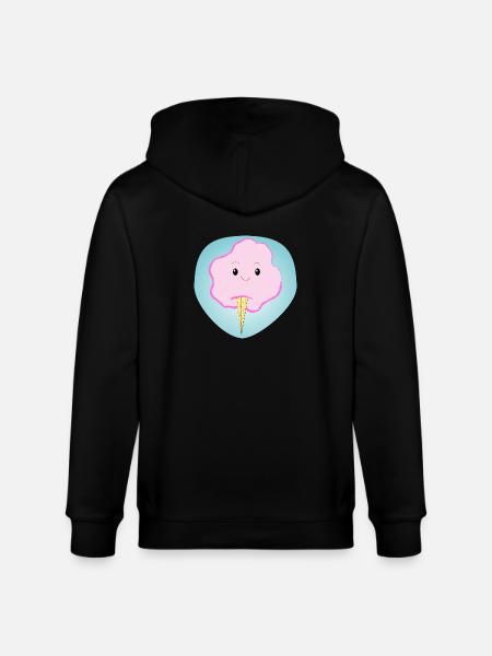 Fröhliche Zuckerwatte - Geschenk - Geschenkidee - Stanley/Stella Unisex Bio-Kapuzenjacke CULTIVATOR - Schwarz