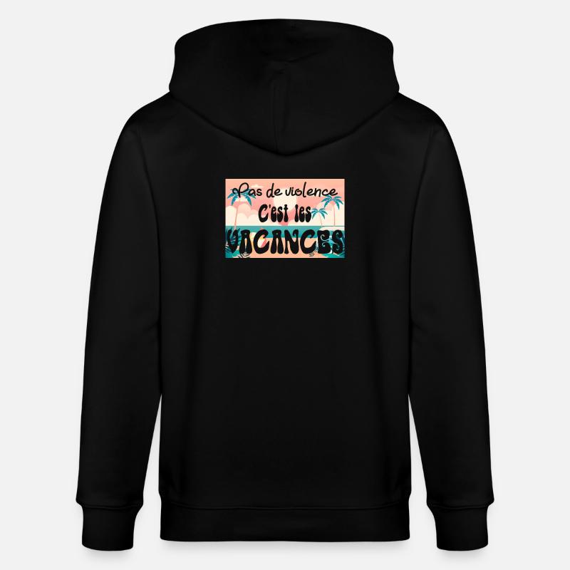 VACANCES - Veste à capuche bio CULTIVATOR Stanley/Stella Unisexe - noir