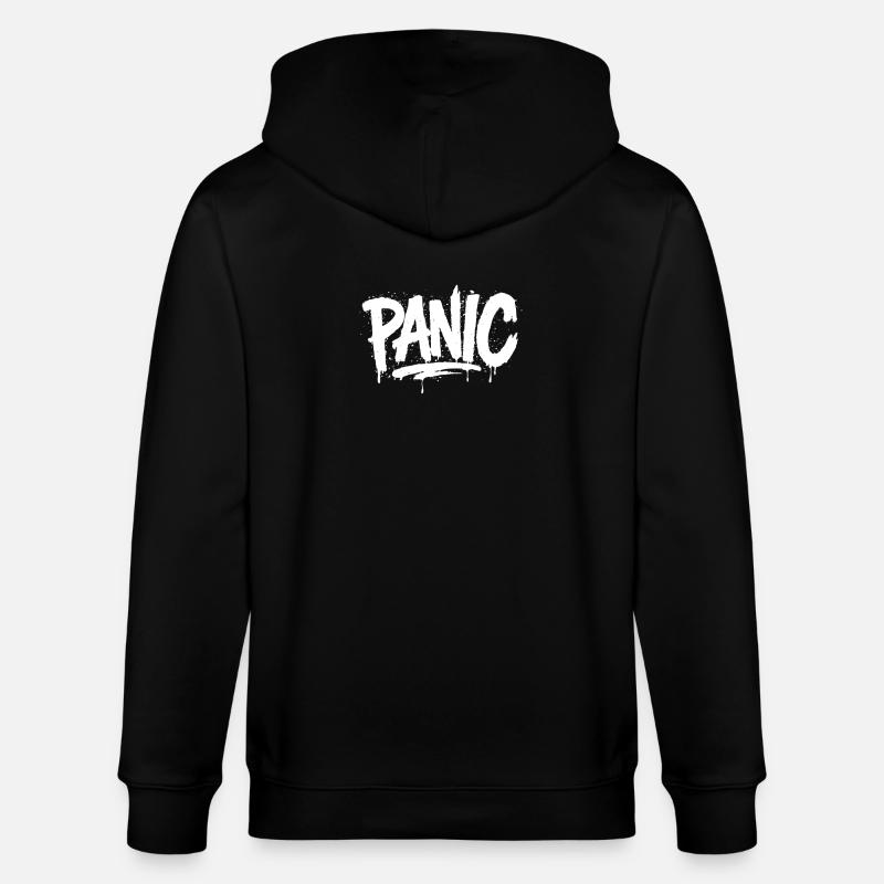 PANIC Expressive Grau-Ästhetik mit Risiko-Bothrin - Stanley/Stella Unisex Bio-Kapuzenjacke CULTIVATOR - Schwarz