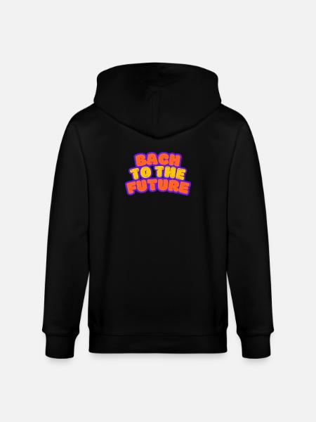 Bach to the Future Johann Sebastian Bach - Stanley/Stella CULTIVATOR  Unisex Organic Hooded Jacket - black
