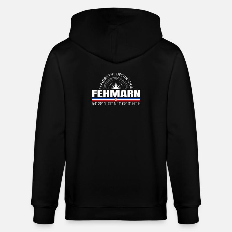 Fehmarn - Veste à capuche bio CULTIVATOR Stanley/Stella Unisexe - noir