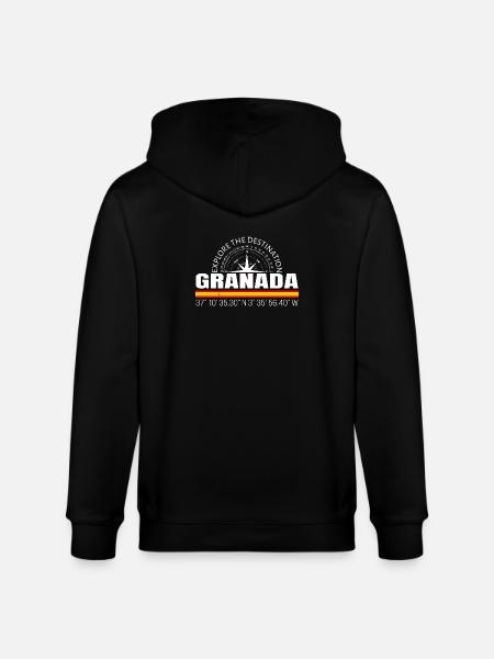 Granada - Stanley/Stella CULTIVATOR Unisex Organic Hooded Jacket - black