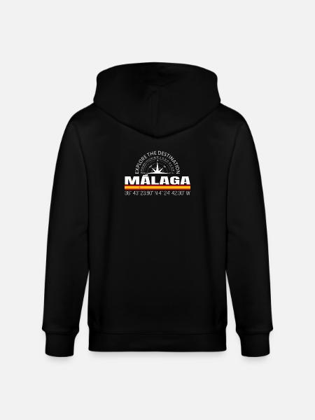 Málaga - Stanley/Stella Unisex Bio-Kapuzenjacke CULTIVATOR - Schwarz