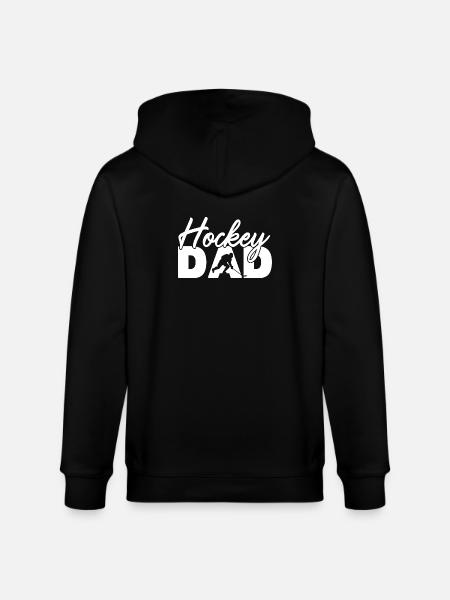 Hockey Dad Like A Normal Dad Only Cooler Art - Stanley/Stella CULTIVATOR  Unisex Organic Hooded Jacket - black