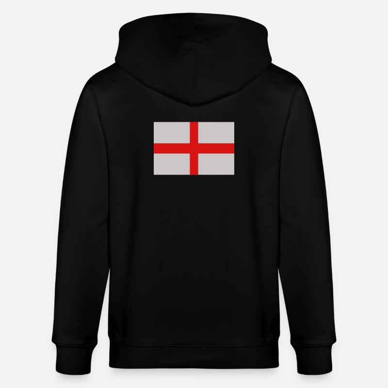 Drapeau anglais - Veste à capuche bio CULTIVATOR Stanley/Stella Unisexe - noir
