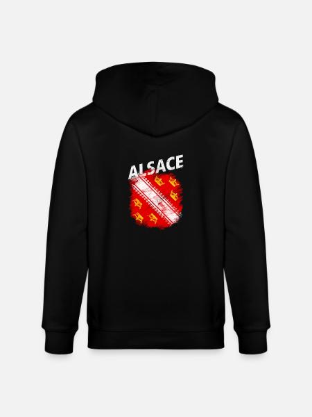 Alsace - Stanley/Stella Unisex Bio-Kapuzenjacke CULTIVATOR - Schwarz