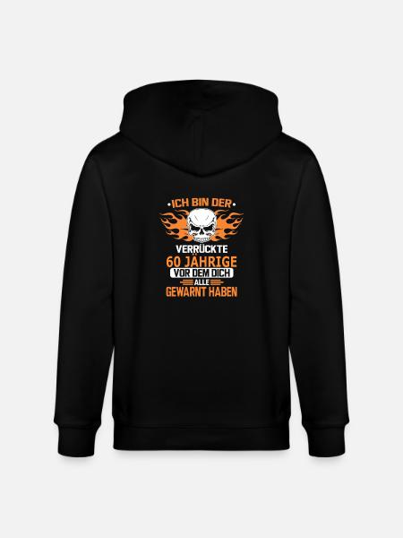 60 JÄHRIGE - Stanley/Stella Unisex Bio-Kapuzenjacke CULTIVATOR - Schwarz