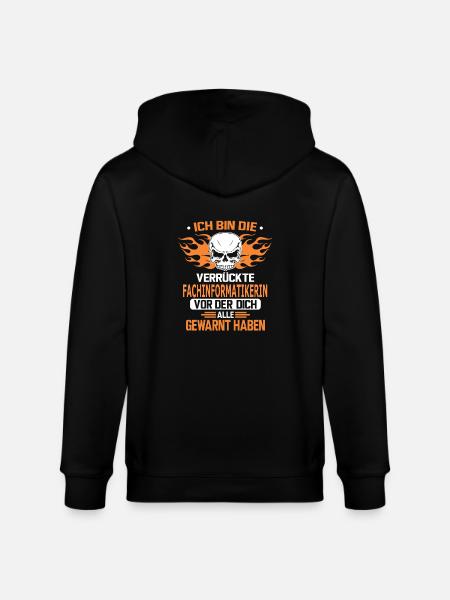 FACHINFORMATIKERIN - Stanley/Stella Unisex Bio-Kapuzenjacke CULTIVATOR  - Schwarz