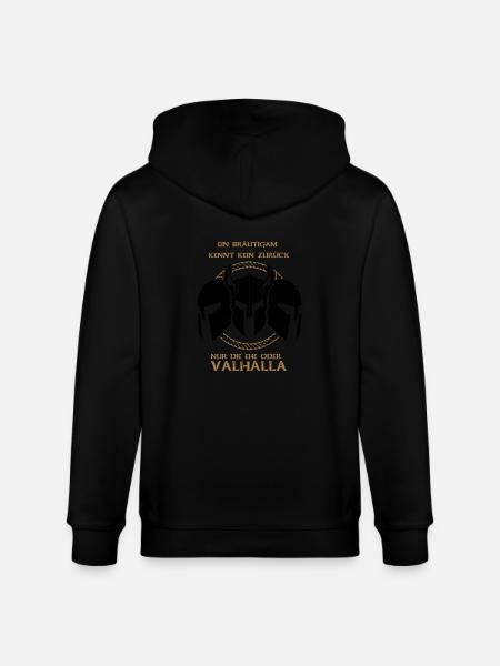 Valhalla Junggesellenabschied - Stanley/Stella Unisex Bio-Kapuzenjacke CULTIVATOR - Schwarz