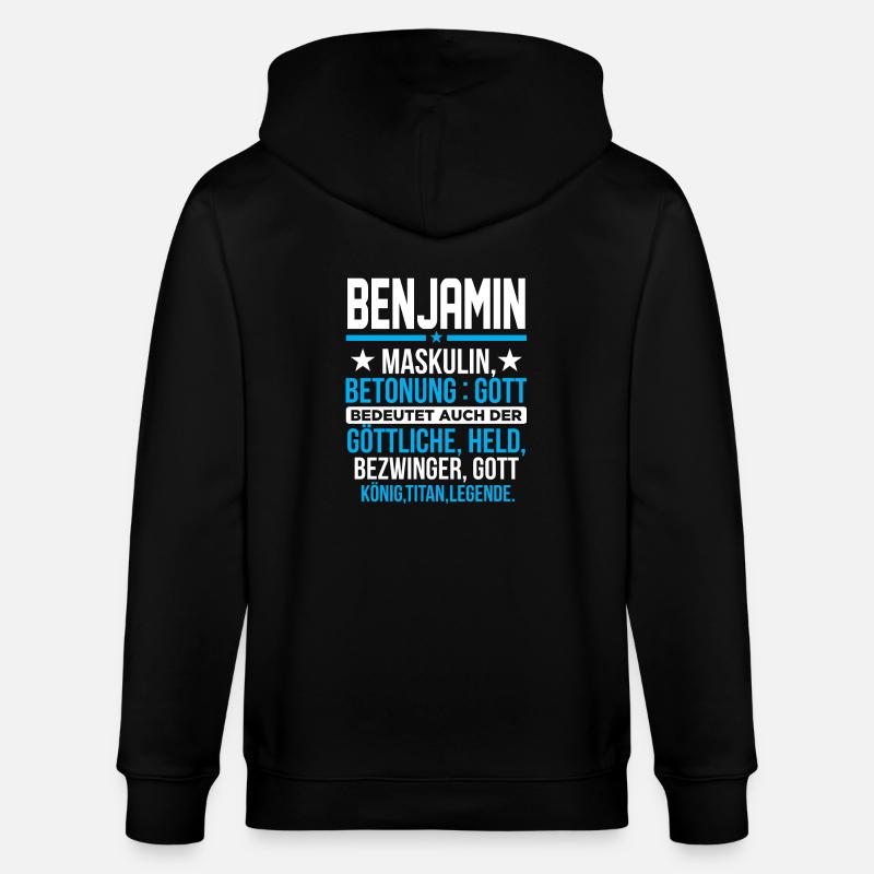 BENJAMIN - Titan - Stanley/Stella Unisex Bio-Kapuzenjacke CULTIVATOR  - Schwarz