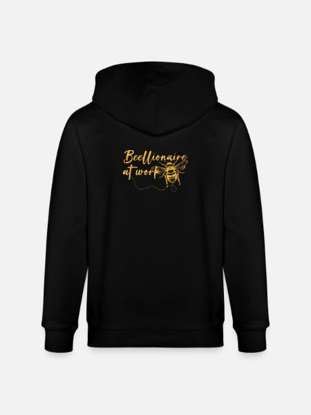 Beellionaire at Work - Stanley/Stella CULTIVATOR  Unisex Organic Hooded Jacket - black