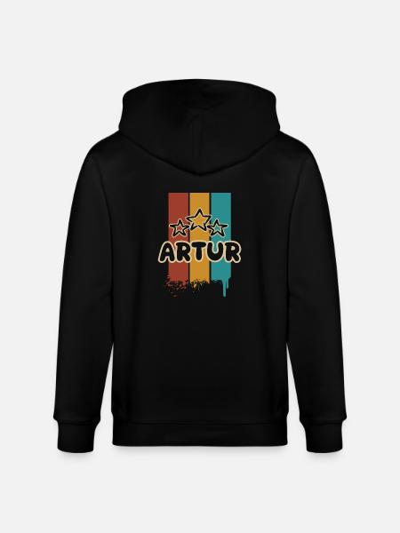 Artur Artur - Stanley/Stella CULTIVATOR  Unisex Organic Hooded Jacket - black