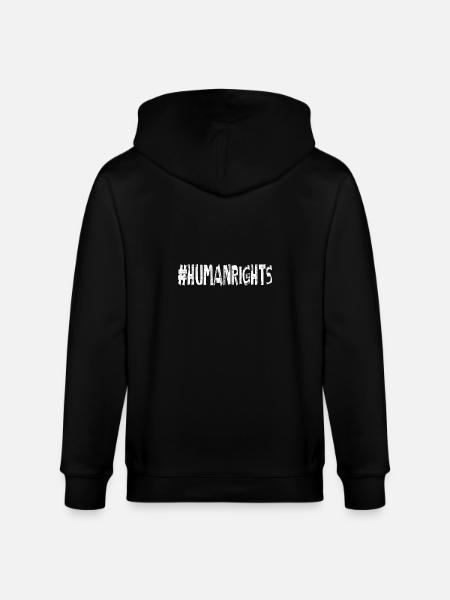Stop AfD against right-wing democracy Diversity - Stanley/Stella CULTIVATOR  Unisex Organic Hooded Jacket - black