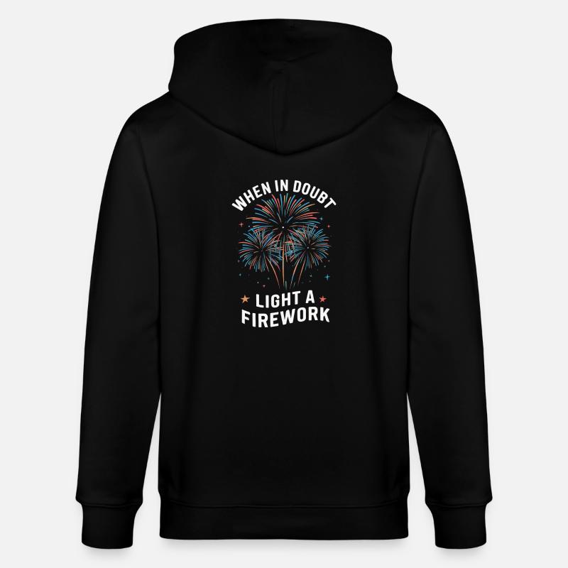 Pyrotechnics Fireworks Pyrotechnics - Stanley/Stella CULTIVATOR Unisex Organic Hooded Jacket - black