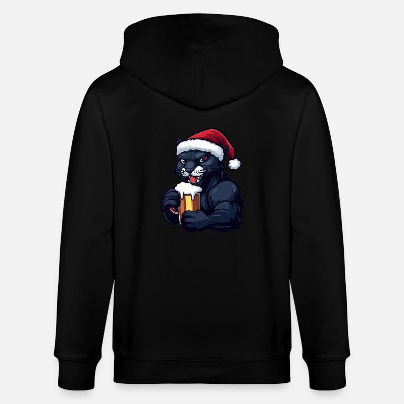 Bière de Noël Panther - Veste à capuche bio CULTIVATOR Stanley/Stella Unisexe - noir