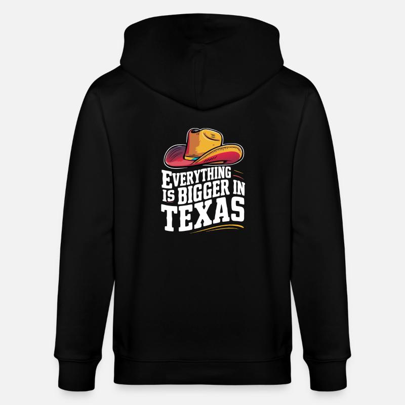 État du Texas Texans Texas - Veste à capuche bio CULTIVATOR Stanley/Stella Unisexe - noir