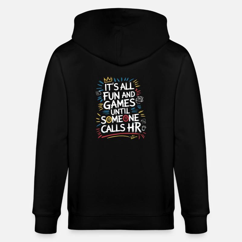 Erst Spaß, dann Human Resources - Stanley/Stella Unisex Bio-Kapuzenjacke CULTIVATOR - Schwarz