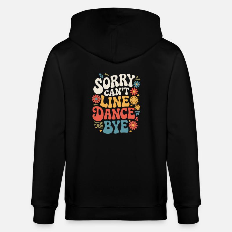 Line Dancing Tanzen Tänzer - Stanley/Stella Unisex Bio-Kapuzenjacke CULTIVATOR  - Schwarz