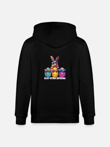 Egg-stra Spezial Ostereier - Stanley/Stella Unisex Bio-Kapuzenjacke CULTIVATOR  - Schwarz