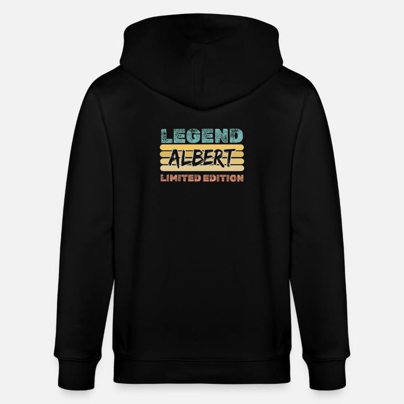 Spruch Albert - Stanley/Stella Unisex Bio-Kapuzenjacke CULTIVATOR  - Schwarz