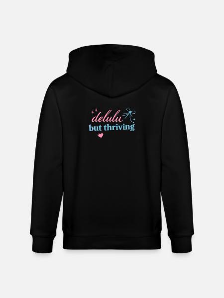 Delhu Thriving Script Logo - Stanley/Stella Unisex Bio-Kapuzenjacke CULTIVATOR - Schwarz