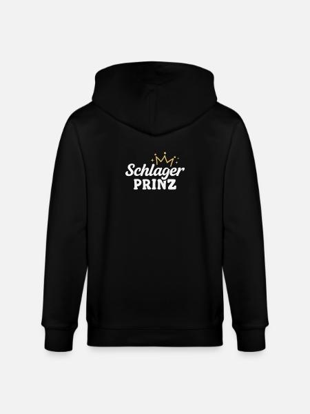 Schlager Prinz Schlagerparty - Stanley/Stella Unisex Bio-Kapuzenjacke CULTIVATOR  - Schwarz